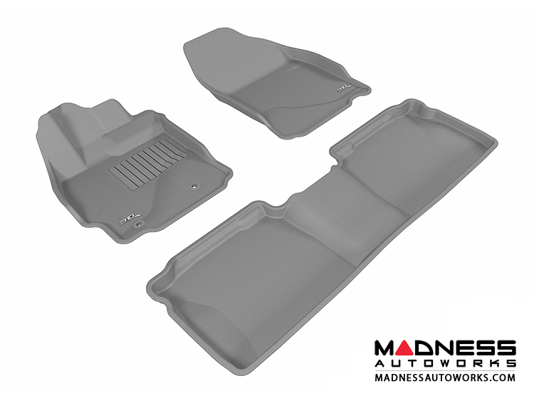 Scion TC Floor Mats (Set of 3) - Gray by 3D MAXpider